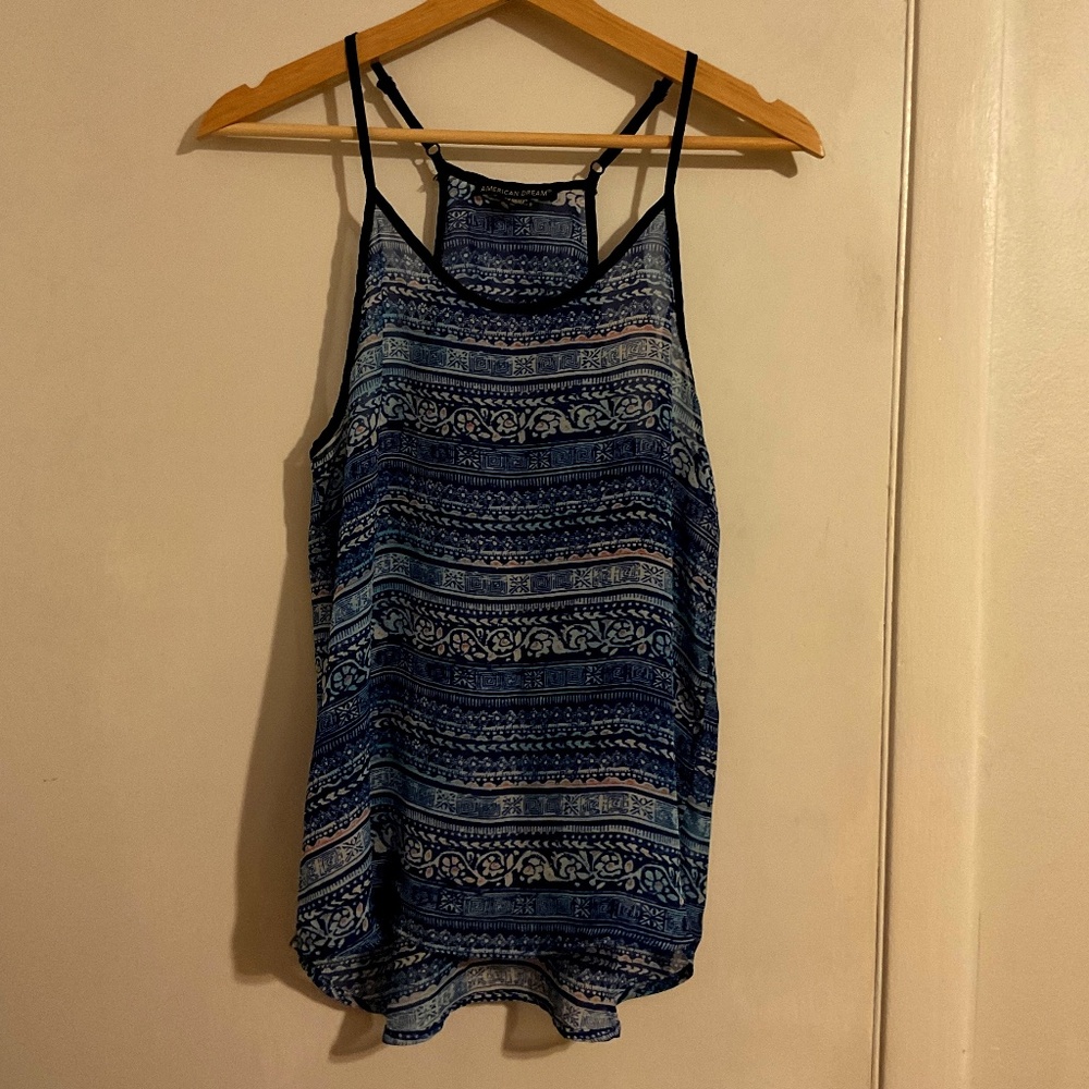 Women’s blue tank top